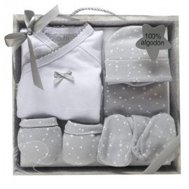 Conjunto primera puesta Gris Unisex