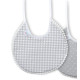 Babero Vichy Color gris