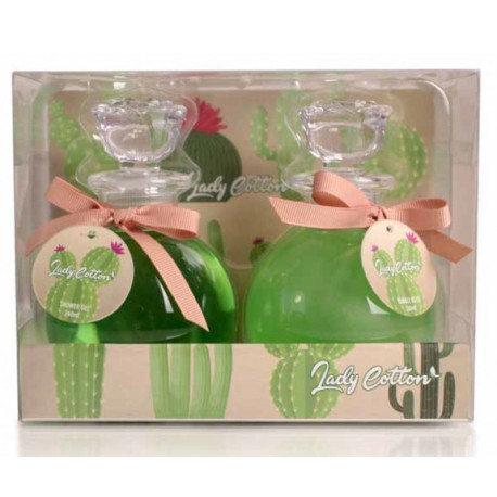 SET CACTUS GEL DE BAÑO Y ESPUMA DE BAÑO