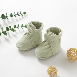 Botas algodón orgánico color verde
