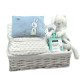 Canastilla bebé Hand Made with love blue