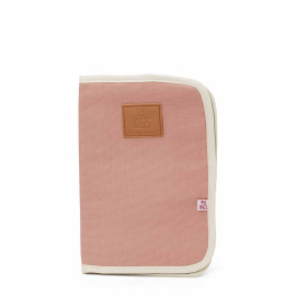 Porta documentos rosa empolvado