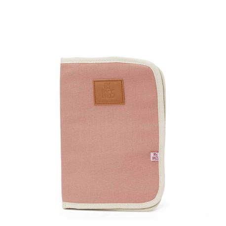 Porta documentos rosa empolvado