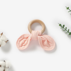 Mordedor algodón orgánico ROSA