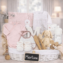 canastilla bebé elegante bienvenida bebé