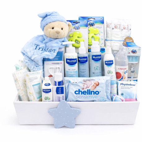 Cesta bebé catalino niño regalo nacimiento