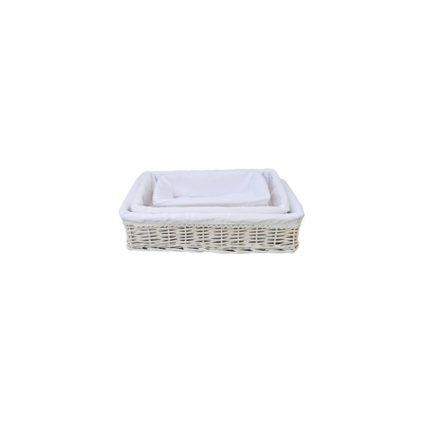 Caja mimbre blanca rectangular giuseppe 1-3 cm45x35h30