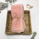 Muselina algodón orgánico color rosa