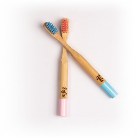 Cepillo dientes bambú con NOMBRE DEL BEBÉ