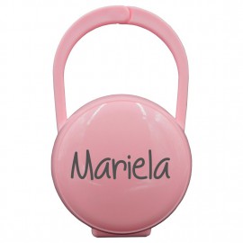 Portachupetes personalizado ROSA