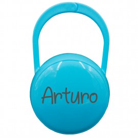 Portachupetes personalizado AZUL