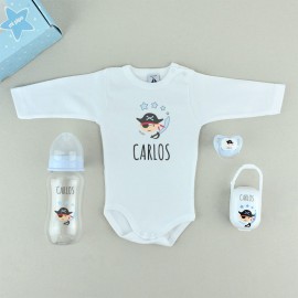 Conjunto de bebé personalizado PIRATAS