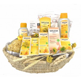 Cesto ecológico con productos de Weleda